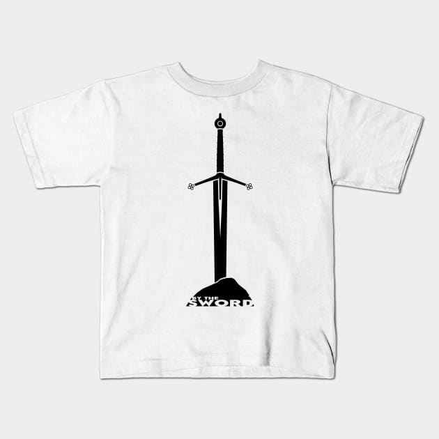 By The Sword - Claymore Kids T-Shirt by AngoldArts